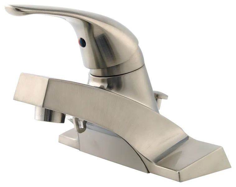 Pfirst Series Single Control 4" Centerset Bathroom Faucet, Brushed Nickel