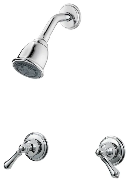 Pfister 2-Handle TubandShower Trim Kit With Metal Lever Handles, Polished Chrome