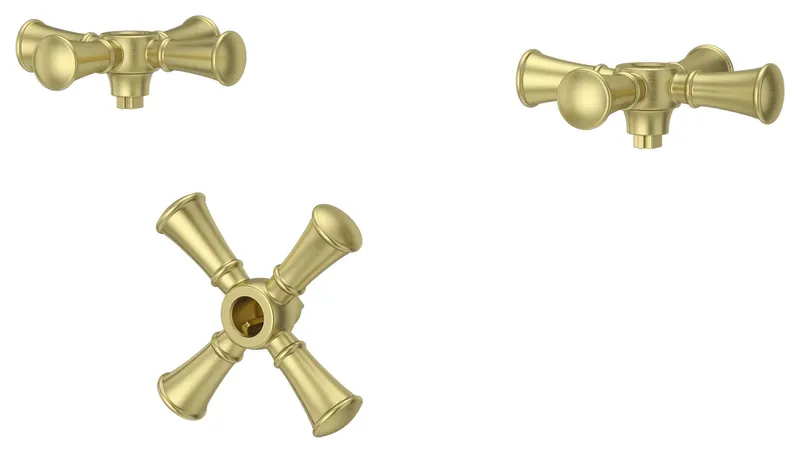 Pfister HHL-LG6TB Tisbury Tub Filler Cross Handles - Brushed Gold