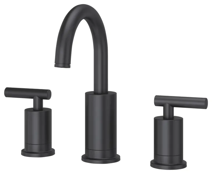 Pfister LG49-NCP Contempra 1.2 GPM Widespread Bathroom Faucet - Matte Black