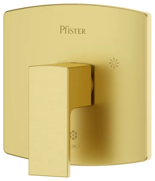 Pfister R89-1PFM Pfirst Modern Pressure Balanced Valve Trim Only - Brushed Gold