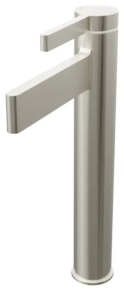 Phia Single Lever Contemporary Modern Bathroom Vessel Faucet, Brushed Nickel