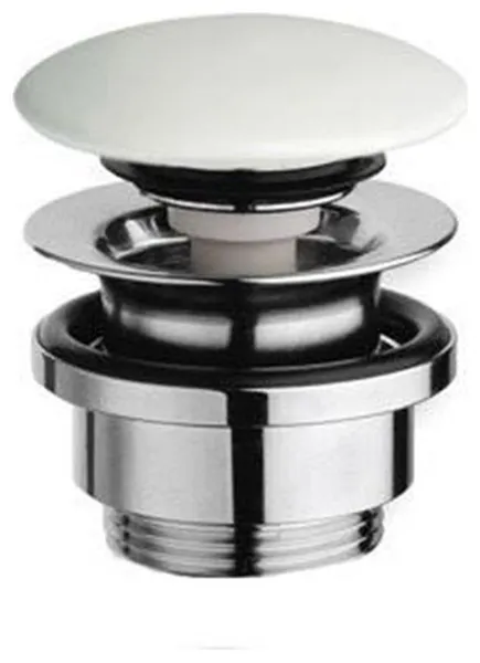 PIL 200 Push Waste Drain in Matte White