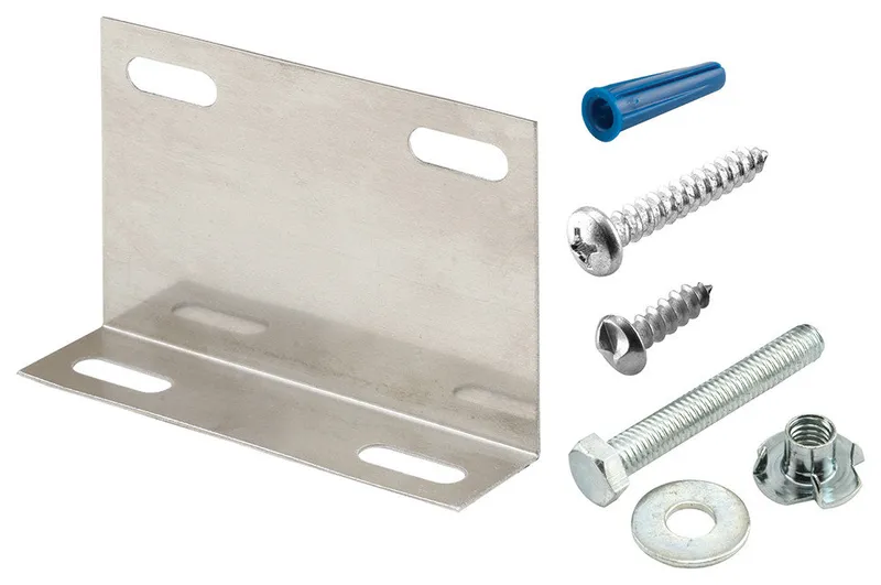 Pilaster Anchor pack, Any Thickness, L-Bracket and Fasteners, 1 Kit
