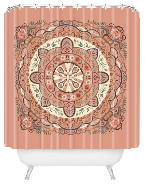 Pimlada Phuapradit Round Labyrinth Shower Curtain, 72"x69"