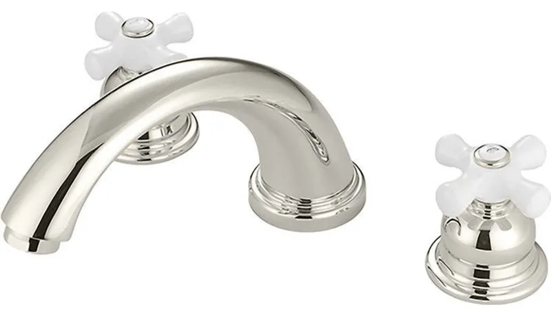Pioneer Brentwood Two-Handle Deck Mounted Polished Nickel Roman Tub Faucet Trim