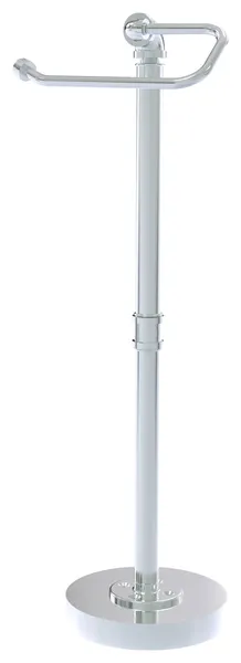 Pipeline Free Standing Euro Style Toilet Tissue Stand, Polished Chrome