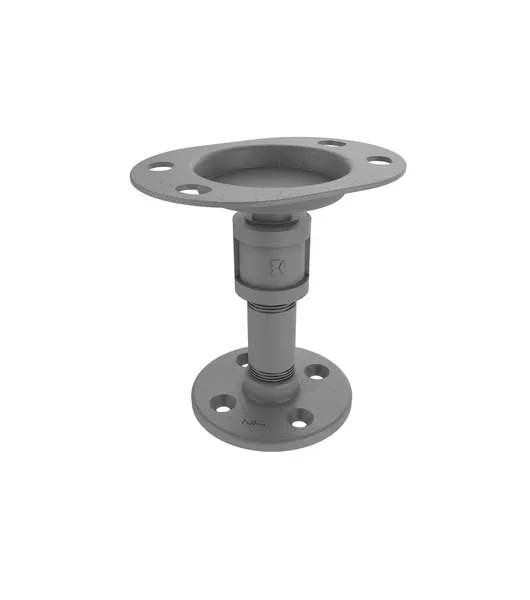 Pipeline Vanity Top Toothbrush Holder, Matte Gray