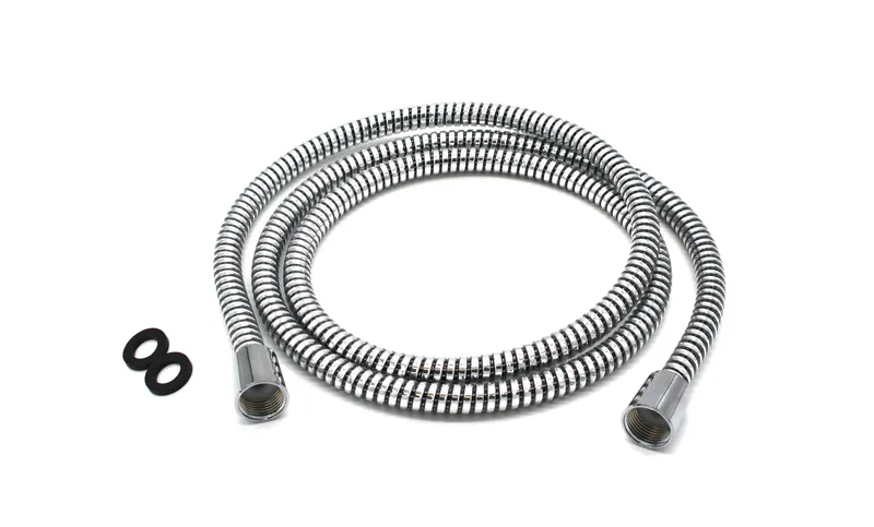 Plastic Interlock Shower Hose, Chrome, Set of 1