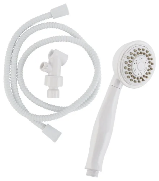 Plumb Pak K742WH Round Handheld Shower, White