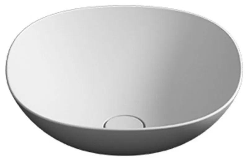 Pod 42.42 Vessel Bathroom Sink in Matte White