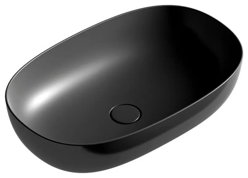 Pod 60.38 Vessel Bathroom Sink in Glossy Black