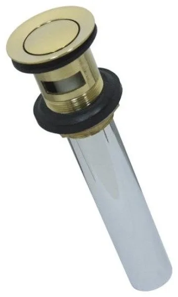 Polished Brass Made To Match Kb8102 Brass Push Up Drain, Polished Brass Kb8102