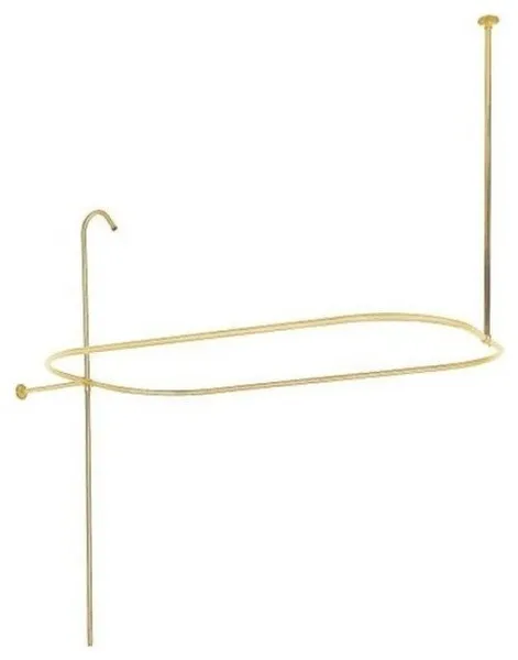Polished Brass Vintage-Style Shower Ring and Riser Combination ABT1040-2