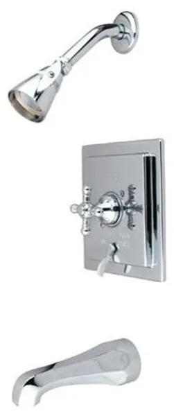 Polished Chrome English Vintage Single Handle Tub & Shower Faucet KB86514BX