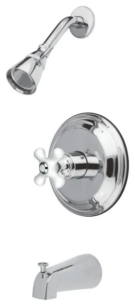 Polished Chrome Restoration Single Handle Tub & Shower Faucet KB3631PX