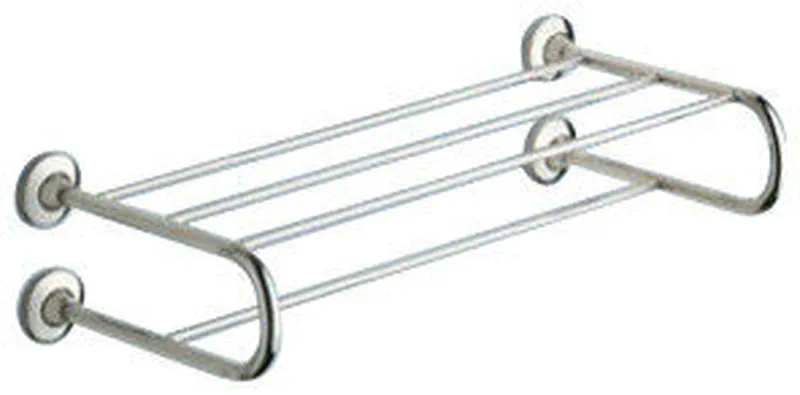 Polished Chrome Towel Shelf With Towel Bar