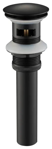 Pop Up Drain Stopper Full Cover with overflow – KPW102, Matte Black