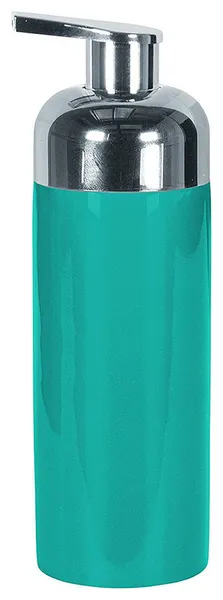 Porcelain Bathroom Accessories, Pur Shiny, Petrol, Soap Dispenser