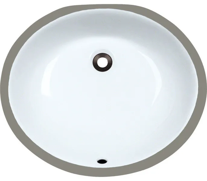 Porcelain Bathroom Sink, White