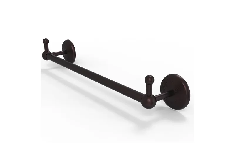 Prestige Monte Carlo 24" Towel Bar with Integrated Hooks, Antique Bronze