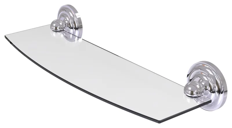 Prestige Que New 18" Glass Shelf, Polished Chrome
