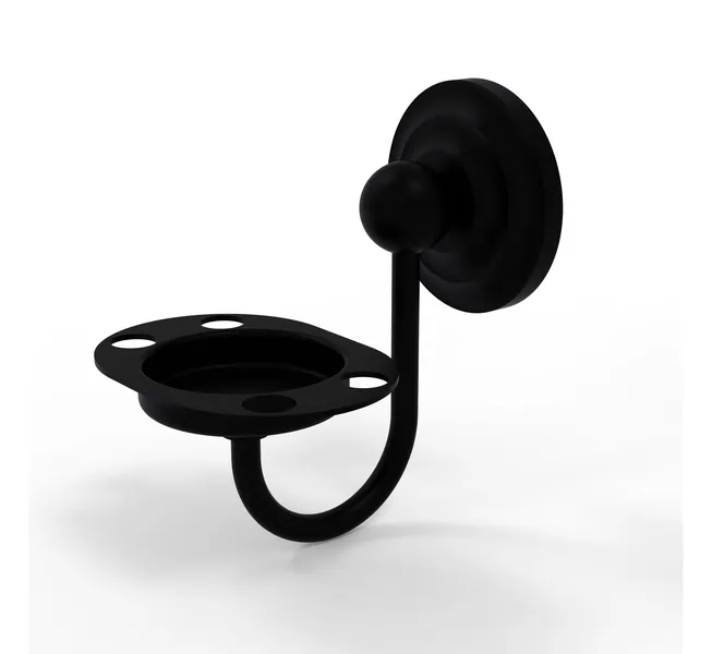 Prestige Que New Tumbler and Toothbrush Holder, Matte Black