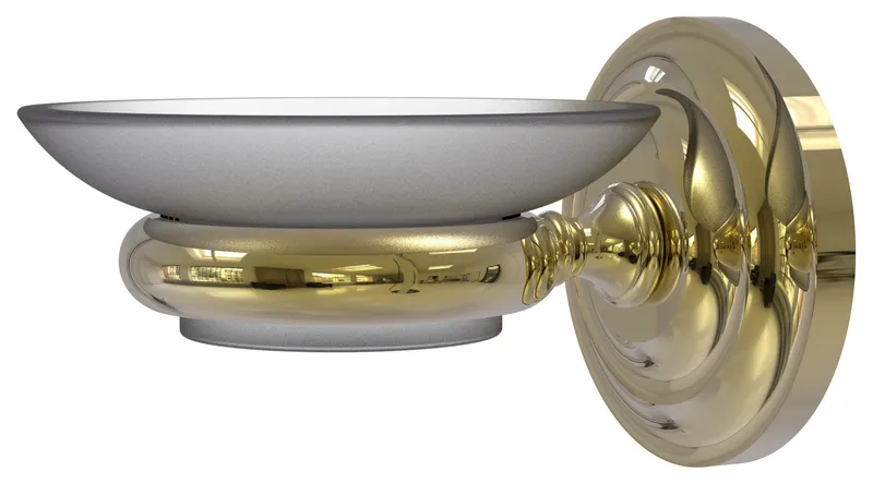 Prestige Que New Wall Mounted Soap Dish, Unlacquered Brass