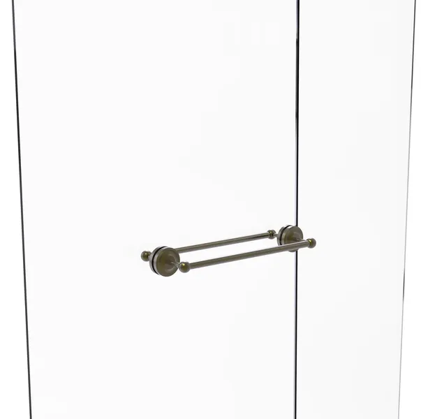 Prestige Regal 18" Back to Back Shower Door Towel Bar, Antique Brass