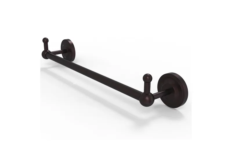 Prestige Regal 36" Towel Bar with Integrated Hooks, Antique Bronze
