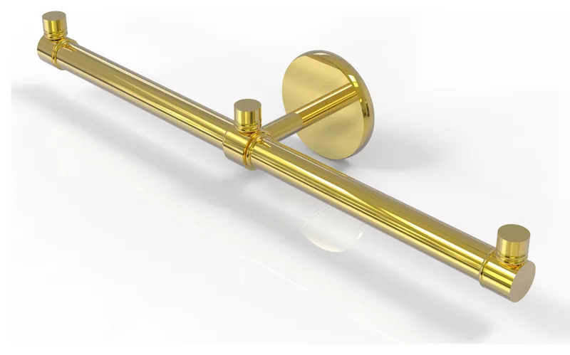 Prestige Skyline 2 Arm Guest Towel Holder, Polished Brass