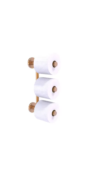 Prestige Skyline 3 Roll Reserve Roll Toilet Paper Holder, Brushed Bronze