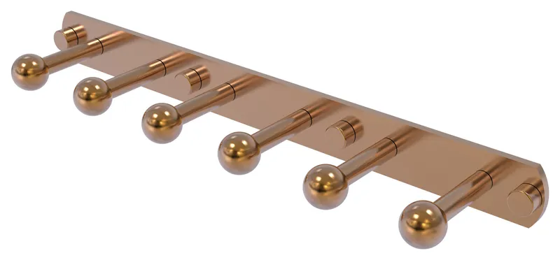 Prestige Skyline 6 Position Tie and Belt Rack, Brushed Bronze