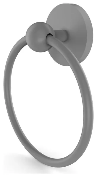 Prestige Skyline Towel Ring, Matte Gray