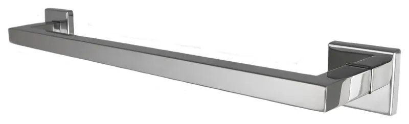 Primo 12" Mitered Towel Bar, Polished Chrome