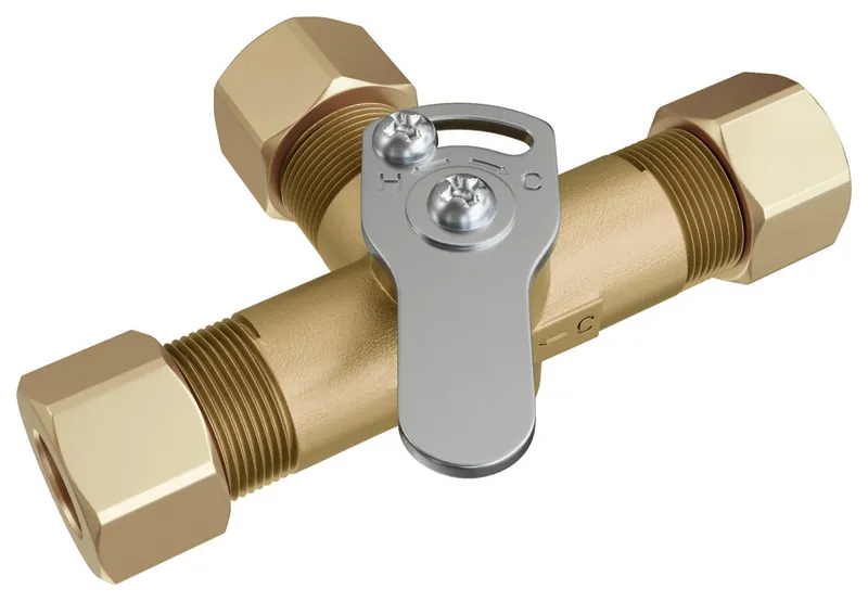 PROFLO PFMVMS38 3/8" Mechanical Mixing Valve - Rough Brass