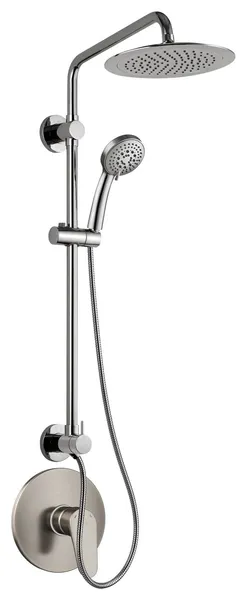 Pulse 1088-BN-RIV ShowerSpas Brushed Nickel  Shower System Combo - SeaBreeze Sho