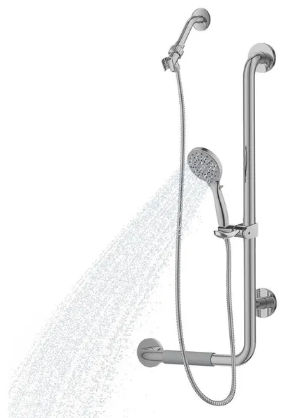 PULSE 4001R-SSB ErgoSlideBar Shower In Brushed Stainless Steel
