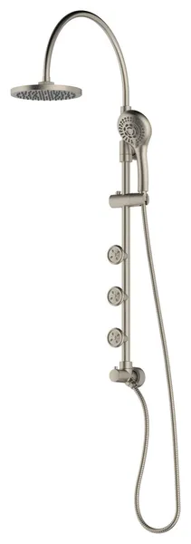 Pulse 7001 Diamond Pressure Balanced Shower System - Brushed Nickel