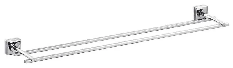 Quadro Chrome Double Towel Bar 25.2"