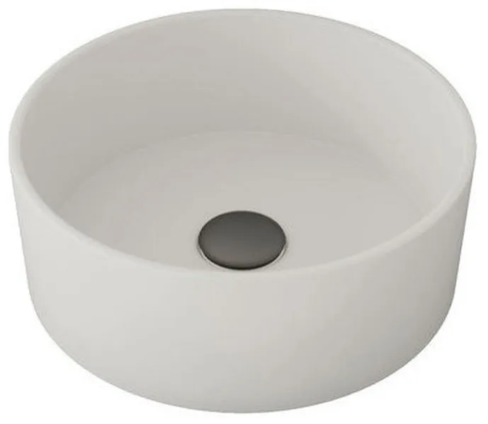 Quare Design Focus Washbasin Single Sink Round, Pure White