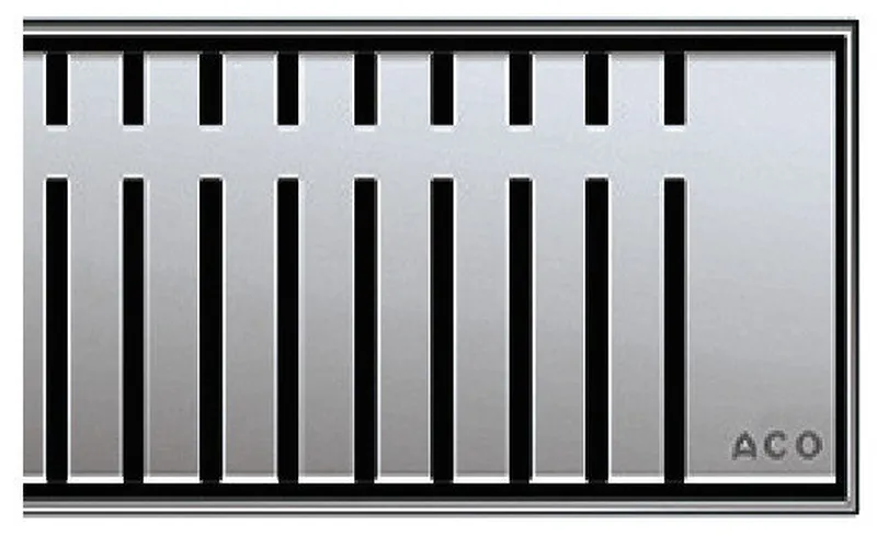 Quartz Linear Shower Drain, Plain Body, Stainless Steel, Piano, 28"