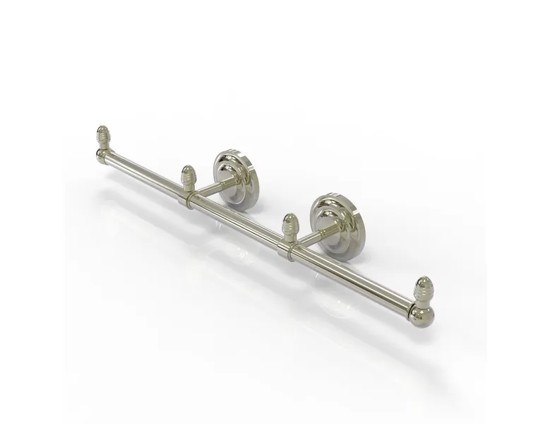 Que New 3 Arm Guest Towel Holder, Polished Nickel
