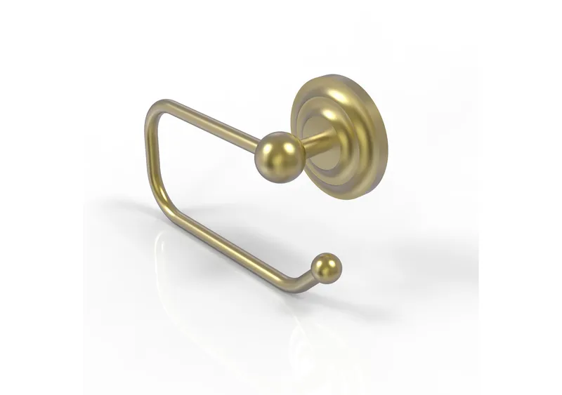 Que New European Style Toilet Tissue Holder, Satin Brass