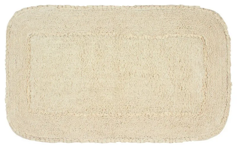 Radiant Collection Bath Rugs Set, 21x34 Rectangle, Ivory