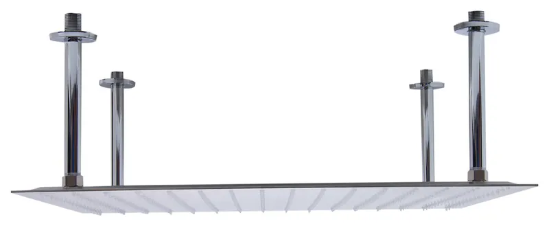 RAIN24S-BSS 24" Square Brushed Solid Stainless Steel Ultra Thin Rain Shower Head