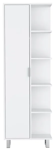 Randall Linen Cabinet, with 1 door and 9 shelves