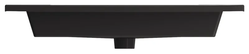 Ravenna Wall-Mounted Sink Fireclay 32.25 in. 1-Hole with Overflow in Matte Black