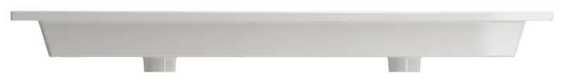 Ravenna Wall-Mounted Sink Fireclay 48 in. Double Bowl in White