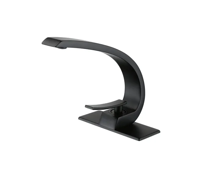 Rbrohant Siingle Handle Bathroom Sink Faucet With Deck Plate
